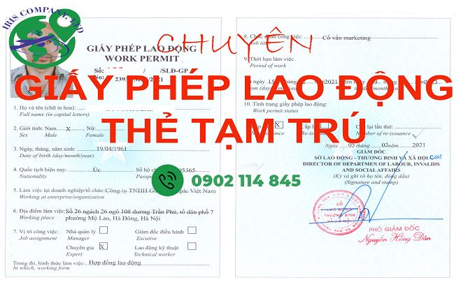 giấy phép lao động Việt Nam
